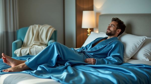 Choisissez un peignoir homme satin pour un confort inégalé